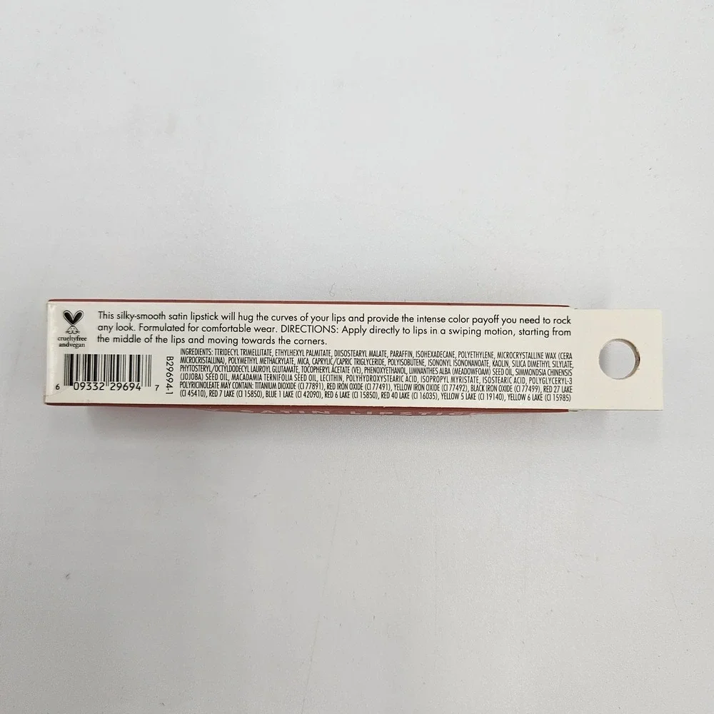 e.l.f. SRSLY Satin Lipstick Nectar 0.12 oz Cruelty Free Vegan New Sealed